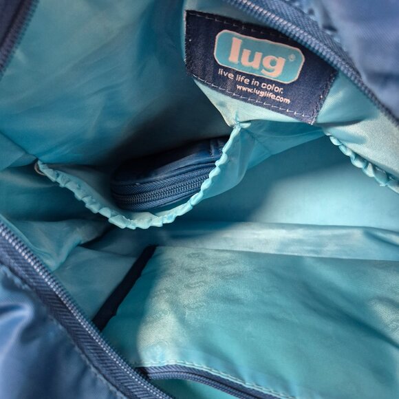 Lug Blue Quilted Travel Bag with Matching Zippered Change Purse - Picture 16 of 16